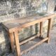 Solid wood carver's workbench