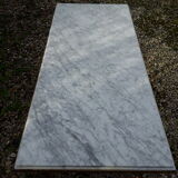 Marble coffee table and gilded brass