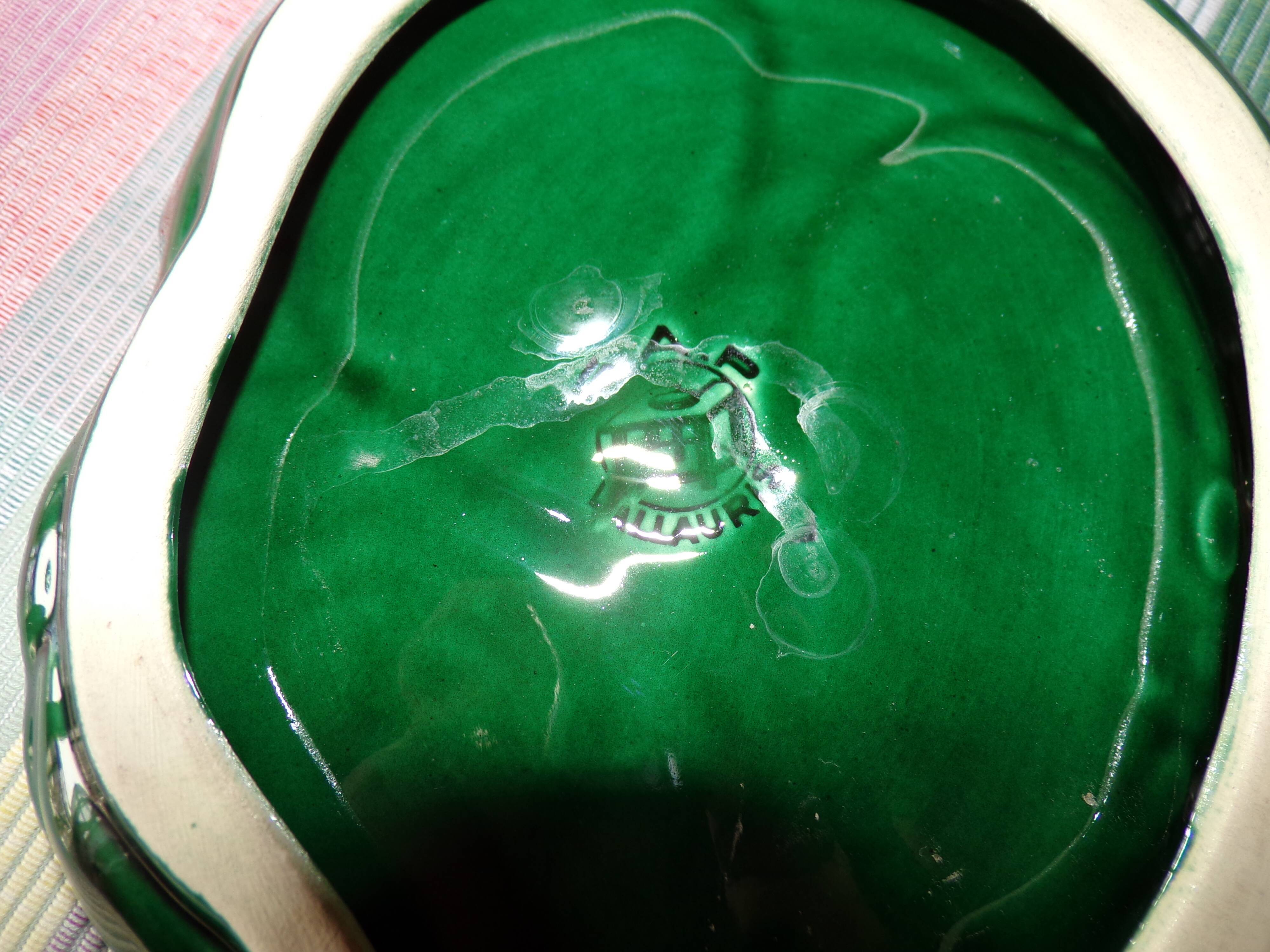 Vacuum former pocket vallauris ceramic green