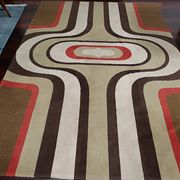 Grand tapis vintage des années 70 1970