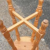 Pair of solid pine stools