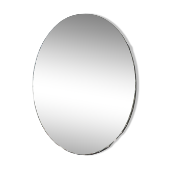 Miroir oval biseauté 60 42 vintage