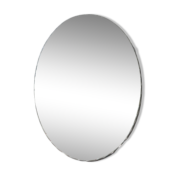 Miroir oval biseauté 60 42 vintage