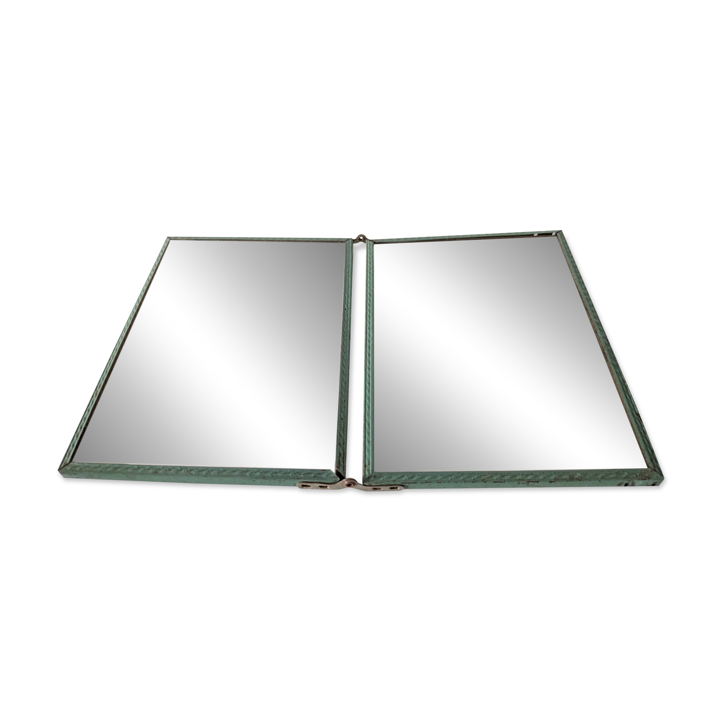 Antique double barber's mirror