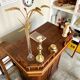 Counter, reception furniture in solid wood early twentieth century