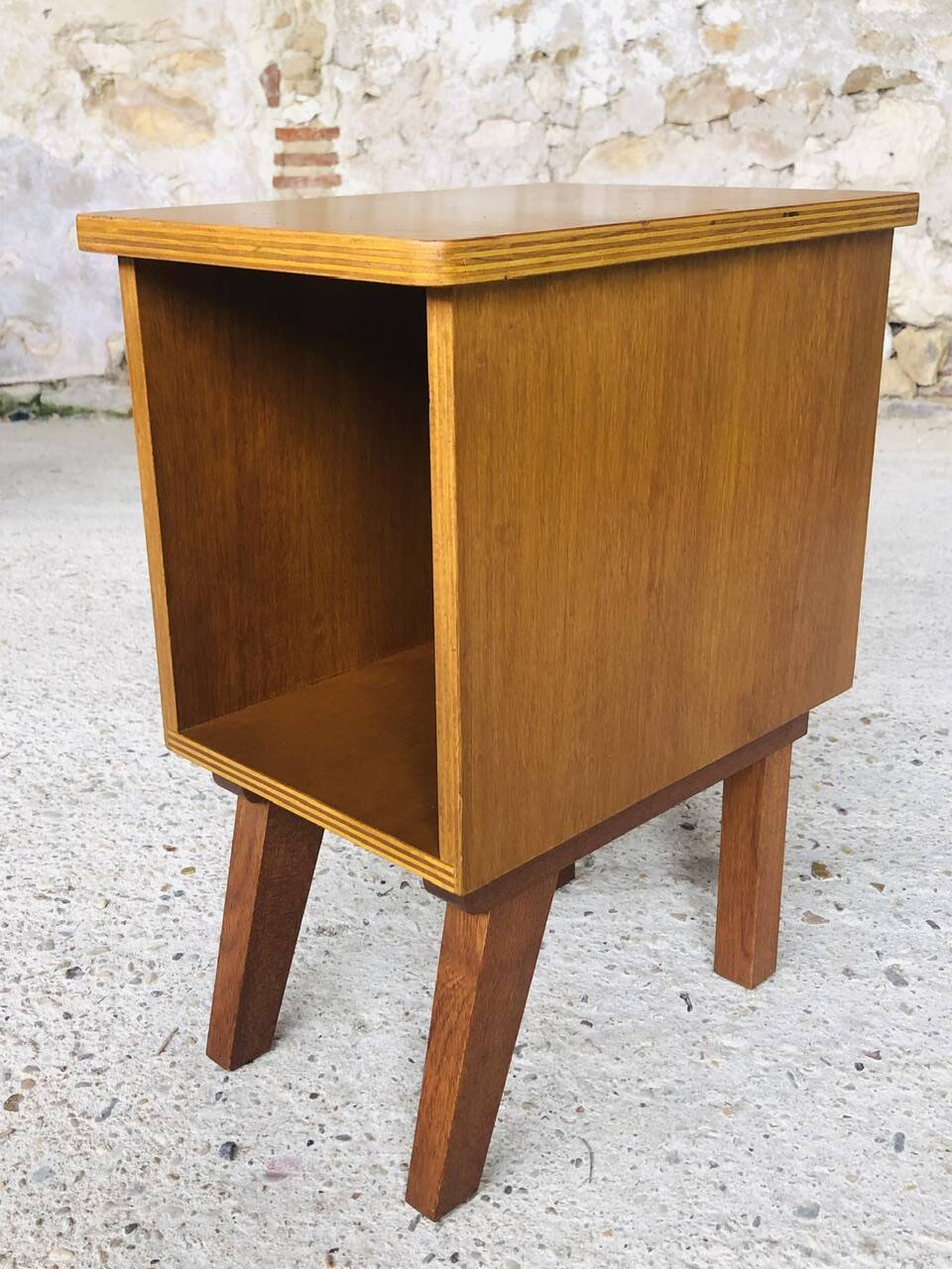 Vintage bedside table, Scandinavian style, Circa 60's