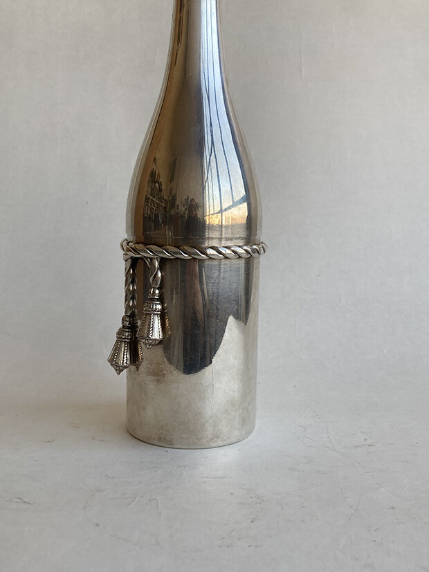 Cocktail shaker Maria Pergay 1970 bottle Champagne punches