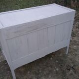 Commode style L XVI white marble