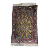 Tapis Hereke soie et fil d'or