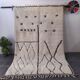 Large Authentic Beni Ourain Rug with Abstract Berber Symbols 300x200cm