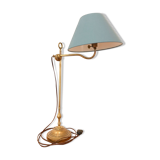 Lampe de bureau en laiton patiné, 19ème siècle