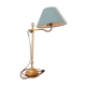 Patinated brass desk lamp, 19th century