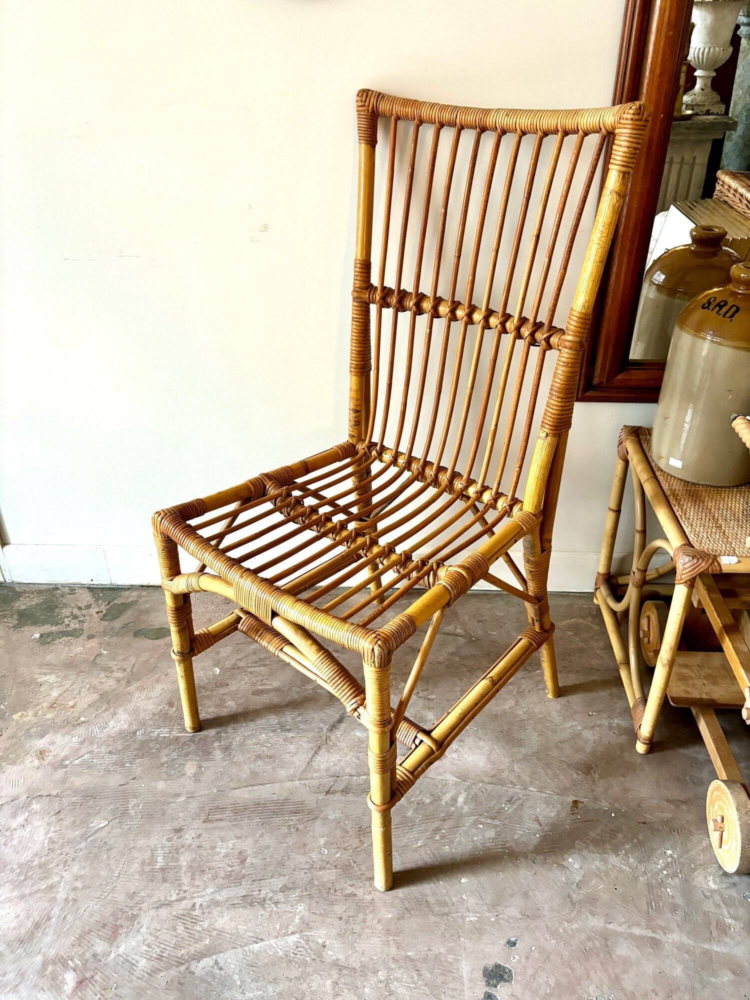 Rattan chair, 1960s