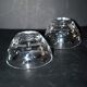 Cristal jg durand set of 2 cut crystal bowls with bubble dots