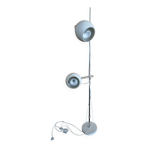 Lampadaire eyeball blanc double feu