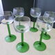 Set de 6 verres à vin d'Alsace en verre uni