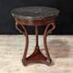 Empire Style Tripod Pedestal Table in Mahogany with Swan Neck Legs