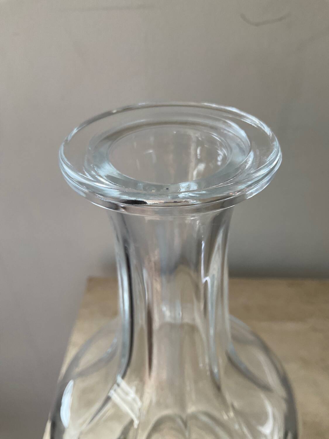 Vintage crystal whiskey decanter