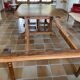 Table ancienne en noyer massif