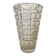 70s glass vase, 30 cm