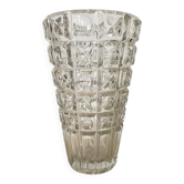 70s glass vase, 30 cm