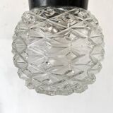 Vintage molded glass ceiling light