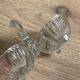 Old glass salt and pepper shaker