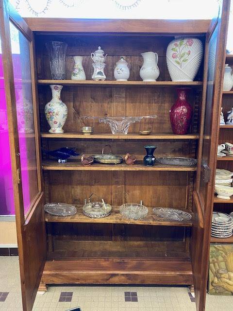 Cherry wood bookcase