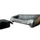 Flou Flou sofa in full grain black leather, Ligne Roset, De Pas, D'urbino, Lomazzi (1988)