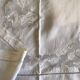 Nappe japonisante en fil de lin blanc