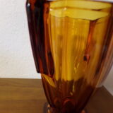 Amber art deco vase year 30 Czech Republic