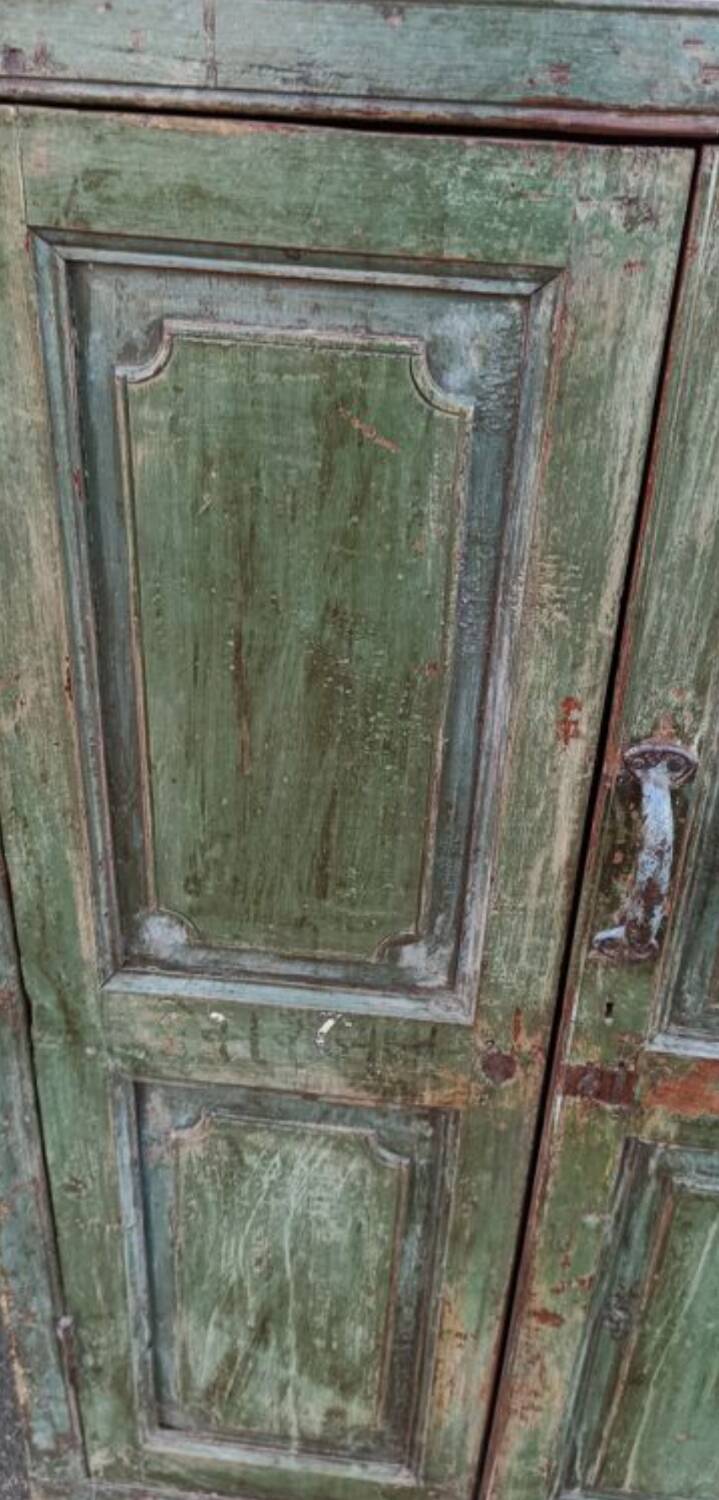 Small old wooden wardrobe