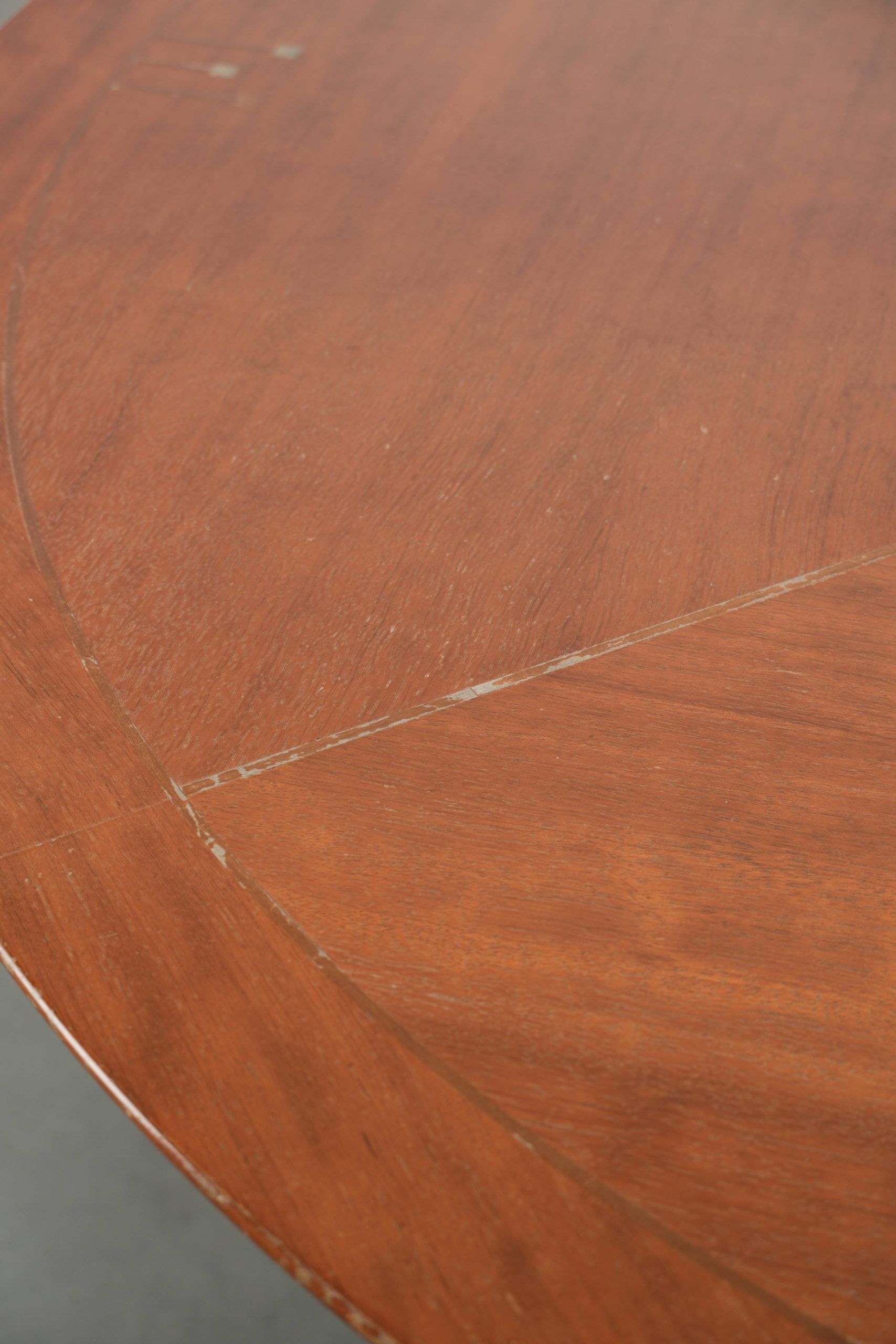 Round vintage Art Deco design dining table  for 4 people
