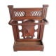 Antique oak umbrella stand