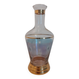 Carafe étoiles en verre et bords dorés