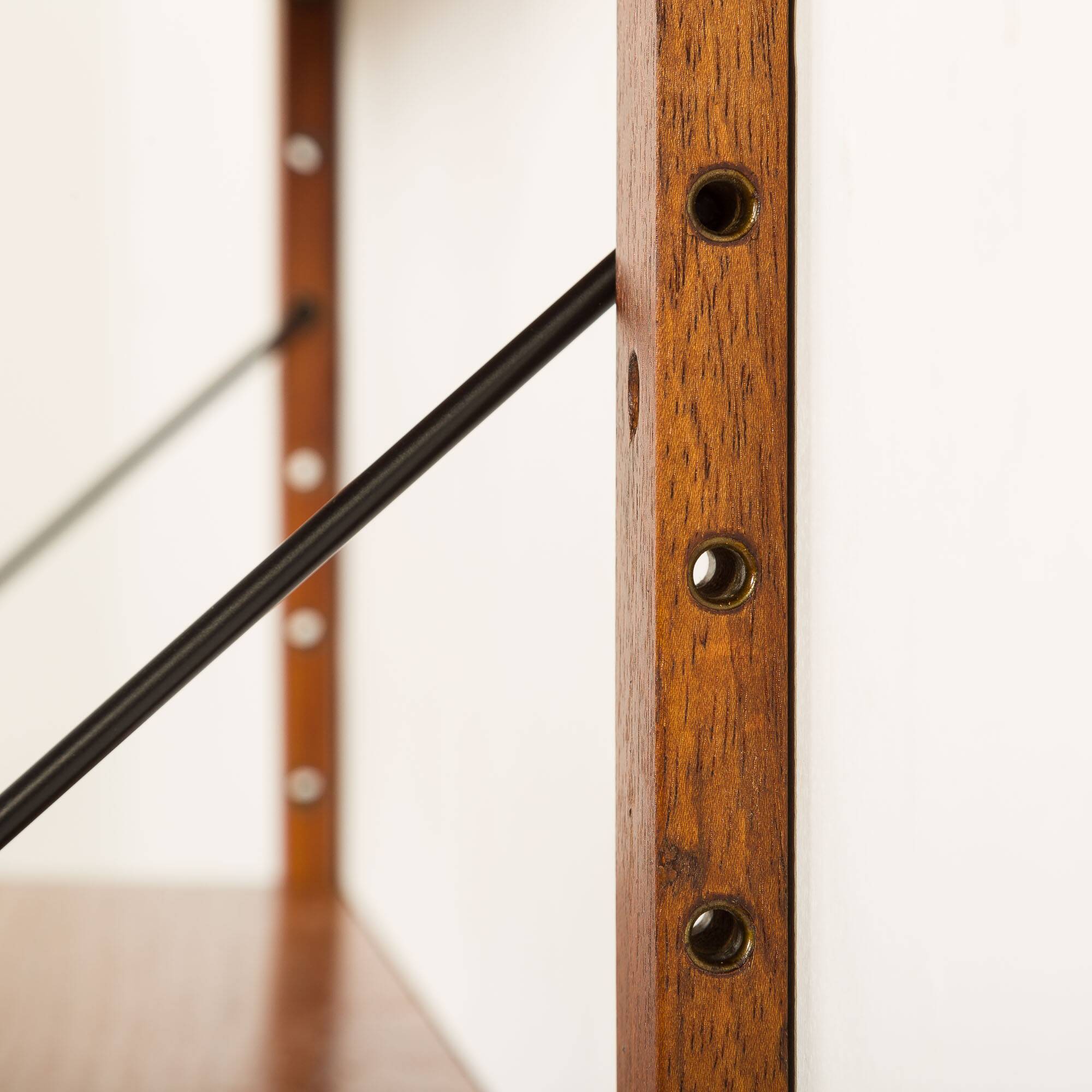 Danish teak shelving unit in Cadovius style, 1960s
