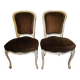 Paire de fauteuils de style louis XV