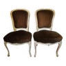 Paire de fauteuils de style louis XV