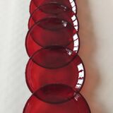 8 Arcoroc Sierra Rubis dinner plates