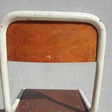 Chaise métal Mullca dossier arrondi