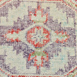 3x9 red & beige vintage runner rug 82x269cm