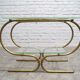 Bauhaus Tubular Brass Side Table, 1930s