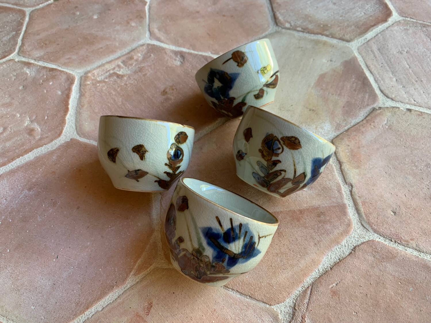 Lot of artisanal Chinese coffee/tea cups