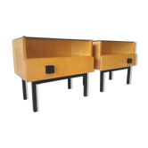 Paire de chevets moderniste des années 70