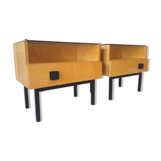 Paire de chevets moderniste des années 70