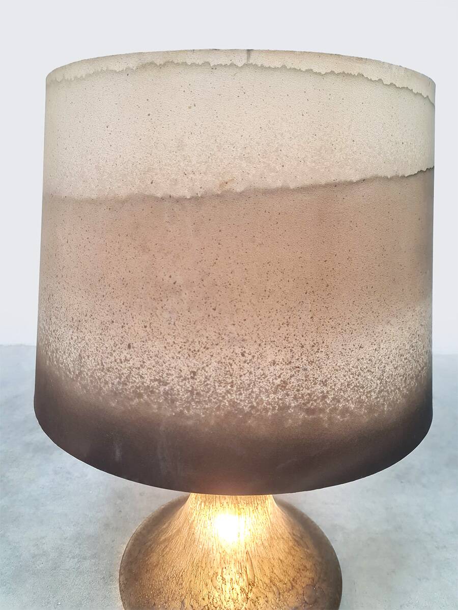 Vintage large illuminated Murano glass table lamp Peill & Putzler