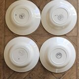 Assiettes creuses vintage fleuries "Phénix"