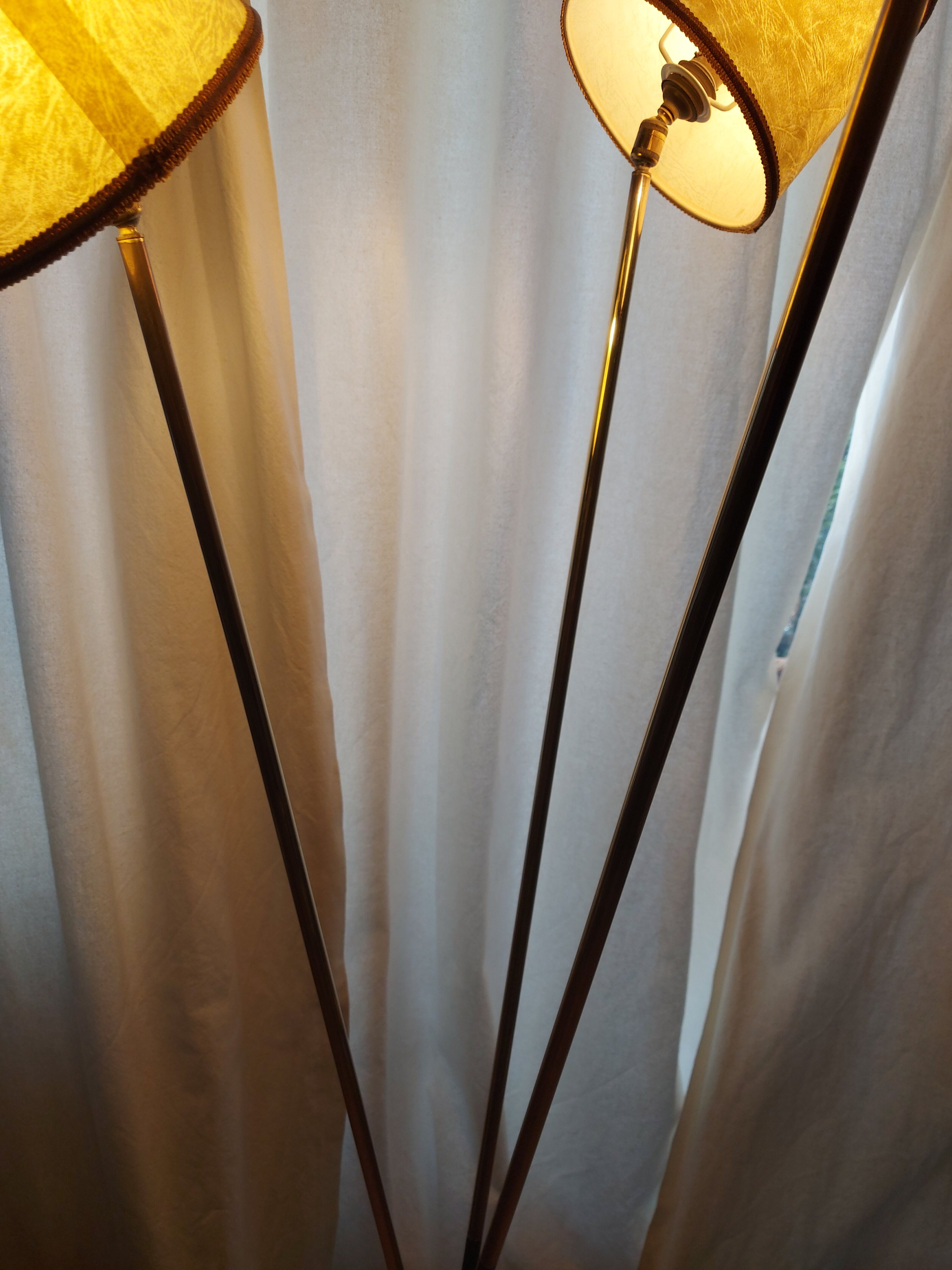 Arlus 3-Light Brass Designer Floor Lamp