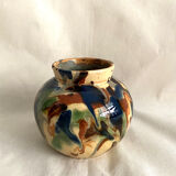 Vase in painted and glazed earth 30s