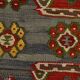 5x11 Kilim Red & Blue Geometric Vintage Rug, 168x342Cm